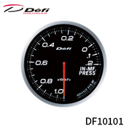 アドバンス BFメーター 60φ インマニ計 100kPa～20kPa ホワイト DF10101  ご使用の際は別売りのDefi-Link ADVANCEコントロールユニットSEまたはADVANCEコントロールユニットが必要です。 Defi 