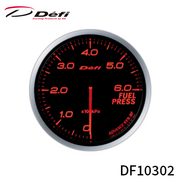 アドバンス BFメーター 60φ 燃圧計 0kPa～600kPa アンバーレッド DF10302 ネジピッチ 1/8PT ご使用の際は別売りのDefi-Link ADVANCEコントロールユニットSEまたはADVANCEコントロールユニットが必要です。 Defi 