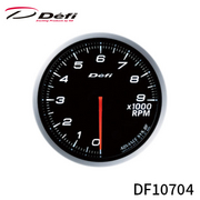 アドバンス BFメーター 60φ タコメーター 0RPM～9000RPM ホワイト DF10704 ディーゼル車不可、外車不可 ご使用の際は別売りのDefi-Link ADVANCEコントロールユニットSEまたはADVANCEコントロールユニットが必要です。 Defi 