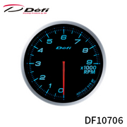 アドバンス BFメーター 60φ タコメーター 0RPM～9000RPM ブルー DF10706 ディーゼル車不可、外車不可 ご使用の際は別売りのDefi-Link ADVANCEコントロールユニットSEまたはADVANCEコントロールユニットが必要です。 Defi 