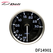 アドバンスA1 60φ ターボ計 .-100kPa～+300kPa 指針・目盛り・数字：白 DF14901 ターボ車のみ ご使用の際は別売りのDefi-Link ADVANCEコントロールユニットSEまたはADVANCEコントロールユニットが必要です。 Defi 
