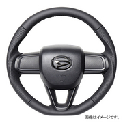 レアル ステアリング オリジナルシリーズ Dシェイプ 品番：DIB-LPB-BK 適合：DAIHATSU アトレー (S700V/S710V) R3(2021).12～、DAIHATSU タフト (LA900S/LA910S) R2(2020).6～、DAIHATSU タント (LA650S/LA660S) ※タントカスタム含む、DAIHATSU タント ファンクロス ( エアバッグやパドルシフト、スイッチ、カバー類は純正品を再使用してください。ステアリングヒーターには対応しておりません。 REAL 
