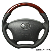 レアル ステアリング オリジナルシリーズ 品番：H200-BRW-BK 適合：ハイエース (200系：1～3型) H16.8～H25.12 / レジアスエース (200系：1～3型) H16.8～H25.12 / アルファード (10系) H14.5～H20.5 / エスティマ (30系：後期/40系：後期) H15.5～H18.1 イプサム (20系：後期) H15.10～H21.12 / ヴォクシー (60系：後期) H16.8～H19.6 / ノア (60系：後期) H16.8～H19.6 / カムリ (30系：後期) H16.7～H18.1 / ランドクルーザー (100系：後期) H14.8～H19.9 REAL 