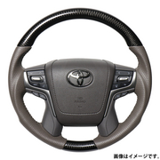 レアル ステアリング オリジナルシリーズ ラウンドシェイプ 品番：H30G-BKC-GL 適合：ランドクルーザー プラド (150系：後期) H29.9～  REAL 