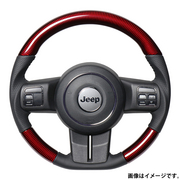 レアル ステアリング オリジナルシリーズ Dシェイプ 品番：JPA-RDC-BK 適合：JEEP ラングラー (JK38：後期) H23.2～H24.1 / JEEP ラングラー (JK36) H24.1～H30.11  REAL 