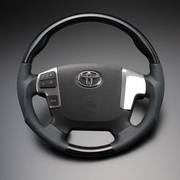 ステアリング ガングリップ LS143 ランドクルーザー 70系《復刻版》 2014/08 ～、ランドクルーザー 200系 前期 2007/09 ～ 2015/07、 ハイエース/レジアスエース 4型(4型前期～4型後期or5型) 2013/12 ～ FEGGARI 