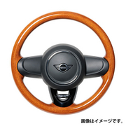 レアル ステアリング オリジナルシリーズ ラウンドシェイプ 品番：MNAW-LBW 適合：BMW MINI (F56/F56LCI/F54/F54LCI/F60/F55/F55LCI/F57/F57LCI) パドルシフト取付穴があいております。 REAL 