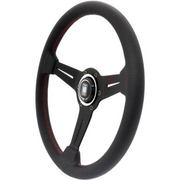 ナルディ ステアリング SPORTS タイプA ブラックレザー/ブラックスポーク（34φ） 2024年限定モデル   NARDI 