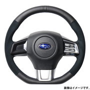 レアル ステアリング オリジナルシリーズ Dシェイプ 品番：SBA-ALC-BL 適合：レヴォーグ (VM4/VMG) H26.6～R2.10 / WRX STI (VAB) H26.8～ / WRX S4 (VAG) H26.8～  REAL 
