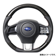 レアル ステアリング オリジナルシリーズ Dシェイプ 品番：SBA-BKC-RD 適合：レヴォーグ (VM4/VMG) H26.6～R2.10 / WRX STI (VAB) H26.8～ / WRX S4 (VAG) H26.8～  REAL 