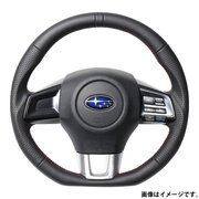レアル ステアリング オリジナルシリーズ Dシェイプ 品番：SBA-LPB-RD 適合：レヴォーグ (VM4/VMG) H26.6～R2.10 / WRX STI (VAB) H26.8～ / WRX S4 (VAG) H26.8～  REAL 