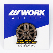 【通販限定】WORK ピンバッジ WORKホイールと同時購入で送料無料!! サイズ 35mm WORK 