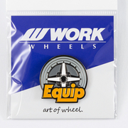 【通販限定】WORK ピンバッジ WORKホイールと同時購入で送料無料!! サイズ 35mm WORK 