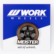 【通販限定】WORK ピンバッジ WORKホイールと同時購入で送料無料!! サイズ 35mm WORK 