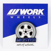 【通販限定】WORK ピンバッジ WORKホイールと同時購入で送料無料!! サイズ 35mm WORK 