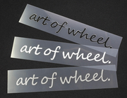 【通販限定】art of wheel ステッカー WORKホイールと同時購入で送料無料!! サイズ：W120xH21mm WORK 