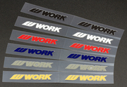 WORK 超ミニステッカー（45mm） WORKホイールと同時購入で送料無料!! サイズ：45mm WORK 