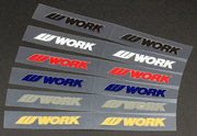 【通販限定】WORK 超ミニステッカー（45mm） WORKホイールと同時購入で送料無料!! サイズ：45mm WORK 