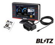 TL312R-OBD + BWSD16-TL312R レーザー＆レーダー探知機 無線LAN SDカード セット 3.1インチ液晶 GPS 移動式小型オービス対応 microSDカード付属 データ更新無料 3年保証 レーザー式取締機の受信に対応しているので、設置場所が頻繁に変更されるレーザー式移動小型オービスでもレーザー受信が可能です。 BLITZ 