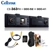 CS-363FH+GDO-52+GDO-41+GDO-20 ドライブレコーダー+RCA交換ケーブル+常時電源コード+反射ステッカー   CELLSTAR 