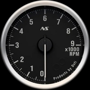 アドバンス RSII 60φ タコメーター 0RPM～9000RPM 文字板色/黒・70sホワイト DF21902 ディーゼル車不可、外車不可 ご使用の際は別売りのDefi-Link ADVANCEコントロールユニットSEまたはADVANCEコントロールユニットが必要です。 Defi 