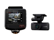 ケンウッド DRV-C770R 360度撮影対応 2カメラドライブレコーダー 前後2カメラに「STARVIS」を搭載した水平360°全方位録画+後方録画対応した2カメラモデル。 リアカメラはリアスモークガラスに対応した「明るさ調整機能」を搭載。 KENWOOD 