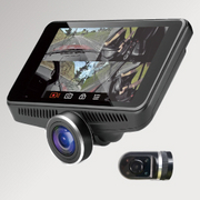 WATEX DVR-360-2G カメラ360°超広角視野ドライブレコーダー（リアカメラ付き） カメラ360°超広角視野ドライブレコーダー(リアカメラ付き)  全方位360°録画を4.5インチ大型液晶搭載でライブ映像も、録画映像もすぐに確認！  LX-MODE 