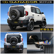 ガナドール マフラー Vertex 4WD/SUV【取付店のみ送料無料(車関係以外の法人・個人宅・沖縄・離島除く)】 車種：ランドクルーザーFJ 年式：2026年5月～（R8/5） 型式：3BA-TRJ240W グレード：VX テール径：105×70 オーバル（右サイドダブル出し）　 GANADOR 