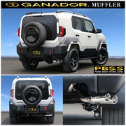 ガナドール マフラー Vertex 4WD/SUV【取付店のみ送料無料(車関係以外の法人・個人宅・沖縄・離島除く)】 車種：ランドクルーザーFJ 年式：2026年5月～（R8/5） 型式：3BA-TRJ240W グレード：VX テール径：105×70 オーバル（右サイドダブル出し） GANADOR 