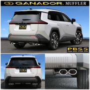 ガナドール マフラー Vertex 4WD/SUV【取付店のみ送料無料(車関係以外の法人・個人宅・沖縄・離島除く)】 2025.12～（R7.12～） 6AA-AXAN64（E-Four｜eCVT） 左右4本出し オーバル (ポリッシュ仕上げ) GANADOR 