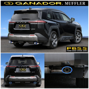 ガナドール マフラー Vertex 4WD/SUV【取付店のみ送料無料(車関係以外の法人・個人宅・沖縄・離島除く)】 2025.12～（R7.12～） 6AA-AXAN64（E-Four｜eCVT） 左右2本出し オーバル (チタニウム製ブルー発色) GANADOR 