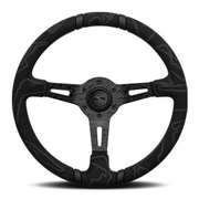 【正規品輸入品】 ULTRA BLACK EDITION ウルトラ ブラックエディション 35Φ U-04 ホーンボタンが付属します。ボス（ハブ）・アースリング・配線・取付ビス・レンチは付属しません。ボス（ハブ）側の付属品をご利用下さい。 MOMO 