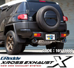トラスト マフラー GReddy クロスエキゾースト G-STYLE 品番：10113800・パイプ径（φ）70-60×2、テール径（φ）115 適合：FJクルーザー CBA-GSJ15W 10/12～ 4000 4WD TRUST