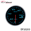アドバンス BFメーター 60φ 油圧計 0kPa～1000kPa ブルー DF10203 ネジピッチ 1/8PT ご使用の際は別売りのDefi-Link ADVANCEコントロールユニットSEまたはADVANCEコントロールユニットが必要です。 Defi