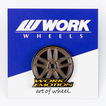 【通販限定】WORK ピンバッジ WORKホイールと同時購入で送料無料!! サイズ 35mm WORK