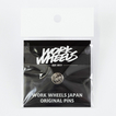 【通販限定】WORK ピンバッジ WORKホイールと同時購入で送料無料!! サイズ 35mm WORK