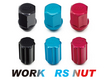 【通販限定】RS ナットセット WORKホイールと同時購入で送料無料!! ニッサン、※スバル(※レンチ径19への変換アダプター、もしくは十字レンチが必要です。) WORK