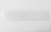 【通販限定】art of wheel ステッカー WORKホイールと同時購入で送料無料!! サイズ：W120xH21mm WORK