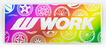 【通販限定】カラフルステッカー WORKホイールと同時購入で送料無料!! サイズ：W183xH70mm WORK
