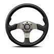 【正規品輸入品】 RACE レース 32Φ R-12 ホーンボタンHBR-01が付属します。アースリングL型・取付ビス6本付属。ボス（ハブ）・配線・レンチは付属しませんのでボス（ハブ）側の付属品をご利用下さい。 MOMO
