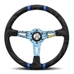 【正規品輸入品】 ULTRA BLUE ウルトラ ブルー 35Φ U-03 ホーンボタンHB-18が付属します。ボス（ハブ）・アースリング・配線・取付ビス・レンチは付属しません。ボス（ハブ）側の付属品をご利用下さい。 MOMO