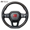 レアル ステアリング オリジナルシリーズ ソフトDシェイプ 品番：FL5-BKC-RD 適合：シビック タイプR (FL5) / CIVIC TYPE R R4(2022).9～、シビック (FL1/4) / CIVIC R3(2021).9～ 純正パーツ、純正エアバッグ、純正パドルシフト対応。純正ステアリングがステアリングヒーター付きの場合、この商品に交換するとステアリングヒーターは作動しません。 REAL