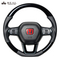 レアル ステアリング オリジナルシリーズ ソフトDシェイプ 品番：FL5-PBW-BK 適合：シビック タイプR (FL5) / CIVIC TYPE R R4(2022).9～、シビック (FL1/4) / CIVIC R3(2021).9～ 純正パーツ、純正エアバッグ、純正パドルシフト対応。純正ステアリングがステアリングヒーター付きの場合、この商品に交換するとステアリングヒーターは作動しません。 REAL