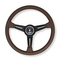 ナルディ ステアリング CLASSIC ブラウンスムースレザー ブラウンステッチ＆ブラックスポーク（38φ）   NARDI