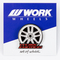 【通販限定/店舗受け取り不可】WORK ピンバッジ WORKホイールと同時購入で送料無料!! サイズ 35mm WORK