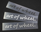 art of wheel ステッカー WORKホイールと同時購入で送料無料!! サイズ：W120xH21mm WORK
