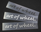 【通販限定】art of wheel ステッカー WORKホイールと同時購入で送料無料!! サイズ：W120xH21mm WORK