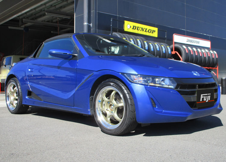 引き取り限定。S660に使用。前後異径サイズ。ADAVAN RZⅡ ブルー