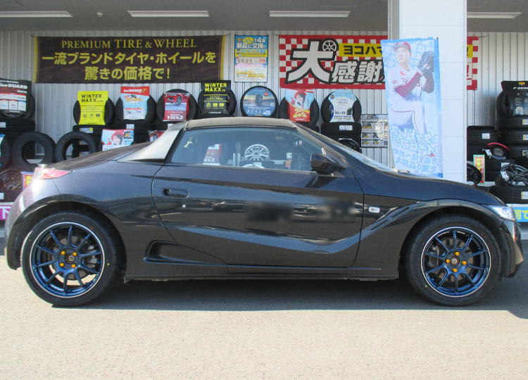 引き取り限定。S660に使用。前後異径サイズ。ADAVAN RZⅡ ブルー 引き取り限定。S660に使用。前後異径サイズ。ADAVAN RZⅡ ブルー 楽天