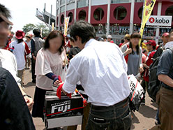 楽天×日本ハム戦 タイヤ＆ホイールは「Fuji」デー
